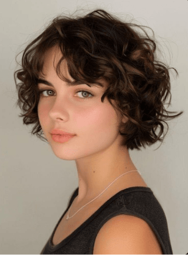 تسريحات شعر قصير ويفي