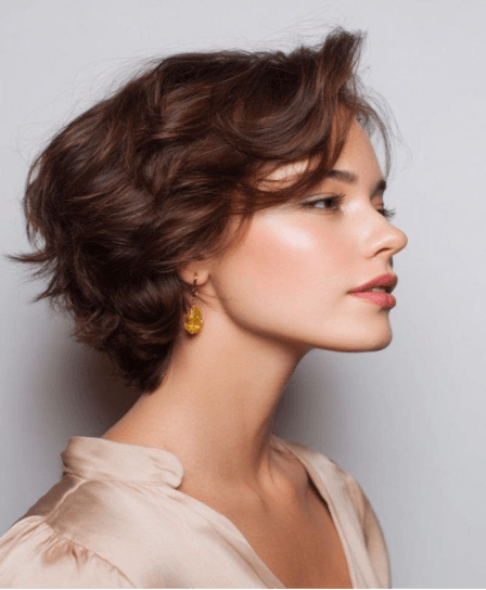 تسريحات شعر قصير ويفي